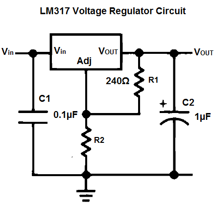 LM317 Voltage Regulator Circuit