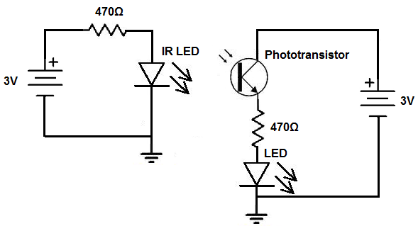 Infrared Circuit Diagram Receiver And Transmitter