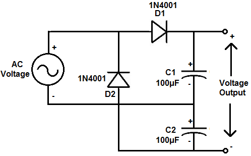 12v Voltage Doubler Circuit Diagram Dc