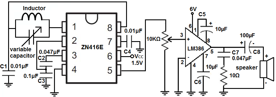 How to Build an AM Radio Circuit with a ZN416E Chip